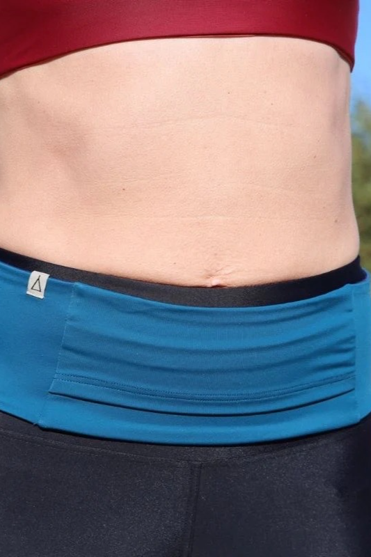 Inaska womens vegan Running Belt Petrol